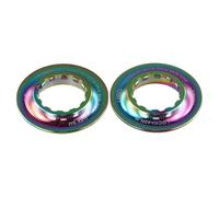 DGOINGPI Couvercle Verrouillage Central de Disque vélo, Anneaux de Verrouillage Central pour Frein à Disque, Rotor sur disques de moyeu de Verrouillage Central(Multicolour)