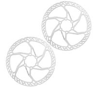 DGOINGPI Freins Frein à Tambour pour Vélo 140mm 160mm vélo Disque Frein Rotor VTT vélo Disque de Frein en Acier vélo Rotor 6 boulons vélo Disque Vélo de Frein à Tambour(IIIPRO-160mm-2PC)