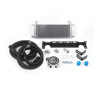 DGOINGPI Kit de Refroidisseur d'huile 13 rangées, modèle M, avec Adaptateur Sandwich pour Thermostat, Support de Montage pour Tuyau AN10 tressé en Acier Nylon(Silver)