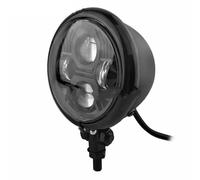 DGOINGPI Moto Projecteur Avant Convient pour Harley Softail Chopper BobberLED moto personnalisé Vintage 4.5 "phare LED Spot lampe éclairage Feux Additionels LED(Style 2 Black)