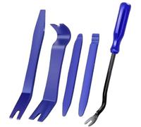 DGOINGPI Outil de démontage Garniture Panneau Porte Automatique, Kits Audio Voiture, installateur Navigation, arrache-Clou Automobile Outil Extracteur Presse à buselures(Blue 5pcs)