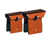 DGOINGPI Plaquettes de Frein à Disque de vélo de Route, Semi-métalliques, Refroidissement Durable, Anti-poussière, adaptées au Cyclisme Shimano XXTRM9100(Orange 2 PCS)