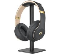 DGPLUS Support de casque pour bureau - Support de casque robuste avec base antidérapante, parfait pour les joueurs, le bureau et la maison pour adolescents garçons et accessoires d'ordinateur (noir)