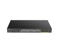 Switch réseau D-LINK DGS 1250-28XMP - Commutateur - L3 Lite - intelligent - 24 x 10/100/1000 (PoE) + 4 x 10 Gigabit SFP+ - Montable sur rack - PoE (370 W)