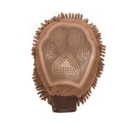 DGS-Gant de toilettage marron - 25 x 18 cm