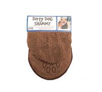 DGS-Serviette de toilettage marron - 33 x 79 cm