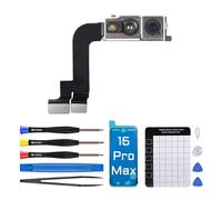 DGSCSMY Caméra frontale de rechange pour iPhone 15 Pro Max 15promax OEM 12 MP Module de capteur de proximité avec kit d'outils de réparation A3106 A2849 A3105 A3108