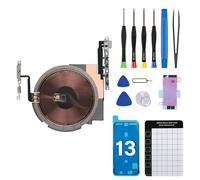 DGSCSMY Kit complet d'outils de réparation pour iPhone 13 NFC Chip Power Volume Button Wireless Charging Panel Coil Sticker Remplacement On/Off Flex Silent Switch Mute Control Repair Kit d'outils