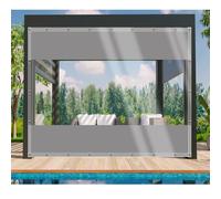 DGSFES Bâche de Protection Exterieur Bache Transparente 2,5mx3,4m,600g/m² Bache Epaisse PVC Impermeable avec œIllets pour Terrasse Serre de Jardin Pergola Poule