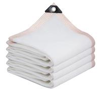 DGSFES Blanc Filet d'ombrage Filet Protection Solaire,85% UV Voile d'ombrage Rectangulaire Respirante 1X3m Toile d'ombrage avec Oeillets pour Pergola Terrasse Serre Jardin Potager