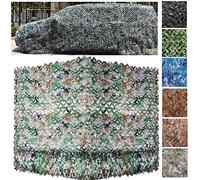DGSFES Filet Camouflage Renforcé,Filet Camouflage Pergola,Filet Camouflage Chasse Boisé, Filet de Camouflagepour Soleil en Plein Air Thème Parti Décoration Voiture Couvre,Forêt,1X2m
