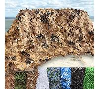 DGSFES Filet de Camouflage Numérique Désert 2x11m,Filet Militaire Ombrage Terrasse Pergola Chasse Voiture Exterieur,Toile D'ombrage Oxford 210D,Filet Camouflage Renforcé for Protection Jardin