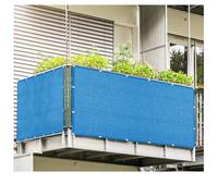 DGSFES Filet d'Ombrage Rectangulaire Bleu 2mx7m- Filet Pare Soleil Extérieur 90% UV -Brise-Vue Balcon avec Œillets-180GSM HDPE Toile d'Ombre Jardin, Terrasse, Pergola