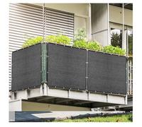 DGSFES Filet d'Ombrage Rectangulaire Noir 2.5mx7m- Filet Pare Soleil Extérieur 90% UV -Brise-Vue Balcon avec Œillets-180GSM HDPE Toile d'Ombre Jardin, Terrasse, Pergola