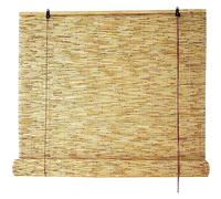 DGSFES Naturel Store à Rouleau en Bambou Exterieur,Interieur Occultant Rideau de Roseau,Stores en Bambou Rideau de Paille,Respirant/Pare-Soleil,Personnalisable,50x200cm/20x79in(WxH)