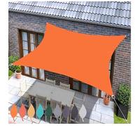 DGSFES Voile d'ombrage Imperméable 2mx12m-Rectangulaire Toile Ombrage Extérieur Résistante UV 95% pour Jardin, Terrasse - avec Anneaux D+Corde (Orange)