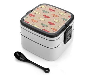 Dgsxynth Boîte à bento mignonne Jack Russell Terrier, boîtes de rangement alimentaire à 2 couches avec poignée