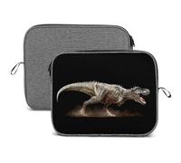 Dgsxynth Housse pour ordinateur portable 13 pouces, housse pour ordinateur portable Dinosaure Rex Tyrannosaure flocon de neige
