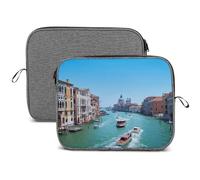 Dgsxynth Housse pour ordinateur portable 14", housse pour ordinateur portable Venise Italie flocon de neige