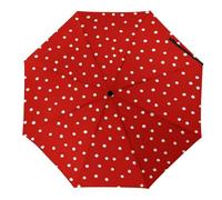 Dgsxynth Parapluie pliable - Motif léopard des neiges - Coupe-vent - Imperméable, Pois rouges., Automatique