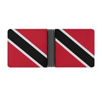 Dgsxynth Poche pour pièces de monnaie, E7e30e511f1088d2ae7f60a3068632af Portefeuille en cuir à deux volets pour carte de crédit, Drapeau Trinidad et Tobago, One Size
