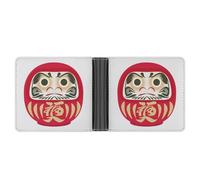 Dgsxynth Porte-monnaie en cuir avec poche pour pièces de monnaie Motif zombies Dead Men Walking Body at Night, Fortune Daruma, One Size