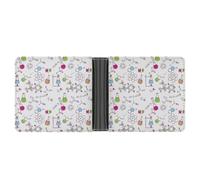 Dgsxynth Porte-monnaie en cuir mignon en forme d'âne, portefeuille à deux volets pour cartes de crédit, Motif expériences en chimie, One Size