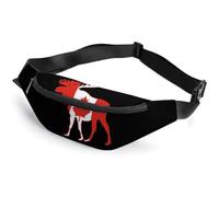Dgsxynth Sac banane, sac banane réglable pour course à pied, marche, randonnée, Cerf du Canada, 36*15cm