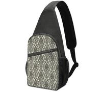 Dgsxynth Sac de poitrine, sac à bandoulière à motif patchwork africain, sac à bandoulière décontracté pour homme et femme, Baroque, Taille unique