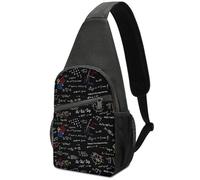 Dgsxynth Sac de poitrine, sac à bandoulière avec drapeau allemand, sac à bandoulière décontracté pour homme et femme, Éducation linéaire des mathématiques, Taille unique
