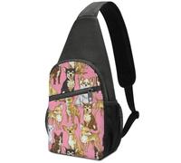 Dgsxynth Sac de poitrine, sac à bandoulière avec drapeau de l'Afrique du Sud, sac à bandoulière décontracté pour homme et femme