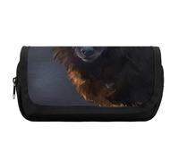 Dgsxynth Trousse à crayons double couche, sac de papeterie coloré pour crème glacée utilisée comme trousse à crayons, Fantasy Wolf, One Size, Trousse à crayons