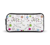 Dgsxynth Trousse à crayons, orques, sac de papeterie, sac de voyage d'affaires ou petite boîte à outils, trousse de maquillage pour filles, Motif expériences en chimie, 22*12*5cm, Trousse à crayons