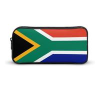 Dgsxynth Trousse à crayons, sac de papeterie amusant en forme de coccinelle, sac de voyage d'affaires ou petite boîte à outils, trousse de maquillage pour filles, Drapeau Afrique du Sud., 22*12*5cm