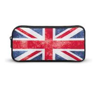 Dgsxynth Trousse à crayons, sac de papeterie, sac de voyage d'affaires ou petite boîte à outils, trousse de maquillage pour filles, Drapeau britannique vintage Union Jack., 22*12*5cm, Trousse à