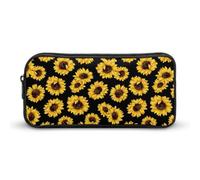 Dgsxynth Trousse à crayons, trousse de papeterie Boston Terrier, sac de voyage d'affaires ou petite boîte à outils, trousse de maquillage pour filles, Fleurs de printemps rétro, 22*12*5cm, Trousse à