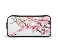 Dgsxynth Trousse à crayons, trousse de papeterie Boston Terrier, sac de voyage d'affaires ou petite boîte à outils, trousse de maquillage pour filles, Fleurs de cerisier tentantes, 22*12*5cm, Trousse
