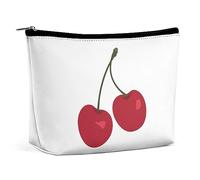 Dgsxynth Trousse de toilette portable avec fermeture éclair pour un usage quotidien, voyage, Cerise fruitée, Taille unique