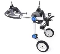 DGSYUAN Fauteuil Roulant pour Animaux Fauteuil Roulant en Aluminium pour Chien À 2 Roues, Chariot Réglable pour Chien, Roues d'exercice pour Animaux Légers Chariot De Rééducation(XS)