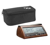 DGT 3000 Horloge d'échecs édition limitée - Minuteur numérique officiel Fide avec sac de rangement pour tournois, blitz, rapide et jeux classiques