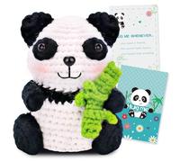 DGTSYAL Ensembles tricotés Panda Positive, Bonheur de Poche Porte-bonheur Examen Positive Pomme de Terre Deutsch Remplacement, Cadeaux Motivants Positifs Anniversaire, Action de grâce, Fête des