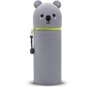 DGTSYAL Trousse Ecole 2 en 1 en Silicone Souple Kawaii, Porte-Plume, Fermeture Eclair en Silicone, Koala Pochette de Stylo, Crayons, Marqueurs, Étui pour Fournitures Scolaires de Grande capacité