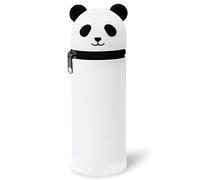 DGTSYAL Trousse Ecole 2 en 1 en Silicone Souple Kawaii, Porte-Plume, Fermeture Eclair en Silicone, Panda Pochette de Stylo, Crayons, Marqueurs, Étui pour Fournitures Scolaires de Grande capacité