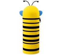 DGTSYAL Trousse Ecole 2 en 1 en Silicone Souple Kawaii, Porte-Plume, Fermeture Eclair en Silicone, Pochette de Stylo, Crayons, Étui pour Fournitures Scolaires de Grande capacité (Animaux-B)