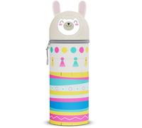 DGTSYAL Trousse Ecole 2 en 1 en Silicone Souple Kawaii, Porte-Plume, Fermeture Eclair en Silicone, Pochette de Stylo, Crayons, Marqueurs, Étui pour Fournitures Scolaires de Grande capacité (Set 8)