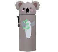 DGTSYAL Trousse Ecole 2 en 1 Silicone Souple Kawaii Koala Porte-Stylo Fermeture Eclair Crayons Marqueurs Etui Silicone Fournitures Scolaires