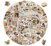 DGUSO 112Pcs Autocollants Vintage Imperméables, Mignon et Inspirants pour Voiture, Scrapbooking, Moto, Ordinateur Portable