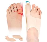 DGUSO 2 Pièces Hallux Valgus Correcteur Jour Nuit Orthese Hallux Valgus Bunion Corrector, Chaussettes Correctrices D'Oignons Correcteur Hallux Valgus Gros Redresseur Orteil Manchons de Protection