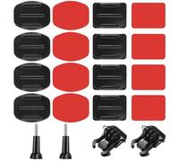 DGUSO Fixation Casque pour Gopro 20 Pièces Fixation Support Ski pour Gopro Casque pour Gopro en Colle 3M Support de Casque Compatible avec pour Gopro Hero 12/11/10/9/8/7/6/5/4/3 Caméras d'action