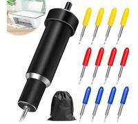 DGUSO Lame 12 pièces compatible avec Cricut,lame compatible avec Cricut,lame coupe profonde compatible avec Explore,lame coupe profonde avec tuyau compatible avec Cricut Make, Maker 3, Air3,2,1